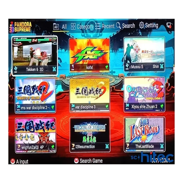 Schitec 4K Arcade Station 3D Supreme 18000 Oyunlu Tv Baglanan Atari Makinası - Görsel 8