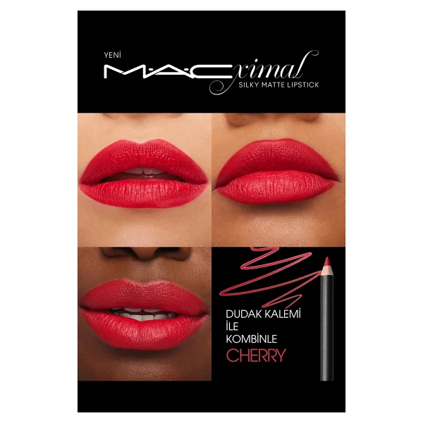 M.A.C Macximal Silky Matte Red Rock Stick Ruj - Görsel 5