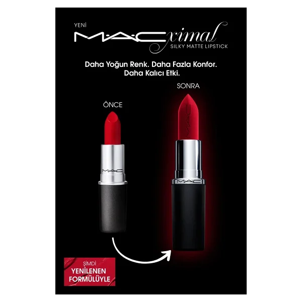 M.A.C Macximal Silky Matte Snob Stick Ruj - Görsel 2
