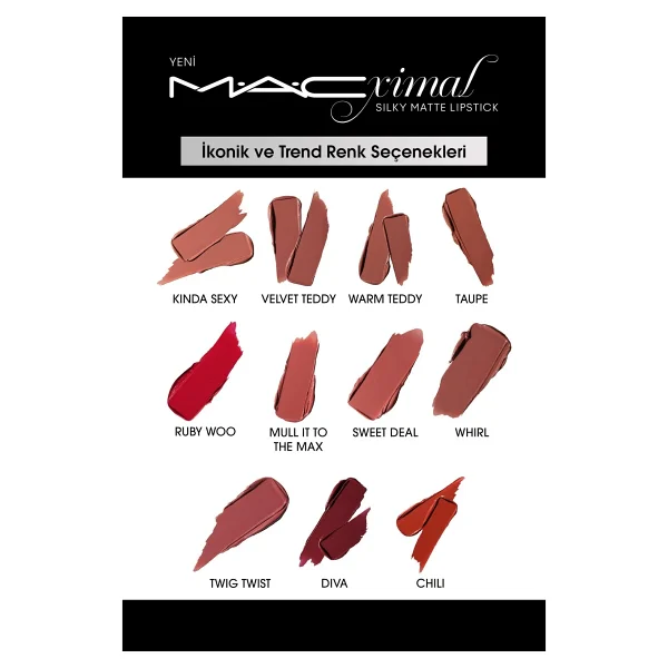 M.A.C Macximal Silky Matte Snob Stick Ruj - Görsel 7