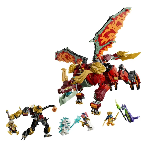 Lego 71868 Ninjago Wyldfyre'ın Dönüşen Ejderha Robotu - Görsel 2