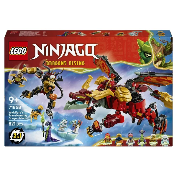 Lego 71868 Ninjago Wyldfyre'ın Dönüşen Ejderha Robotu - Görsel 3