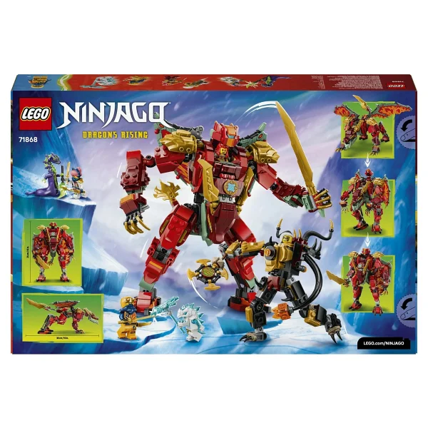 Lego 71868 Ninjago Wyldfyre'ın Dönüşen Ejderha Robotu - Görsel 4