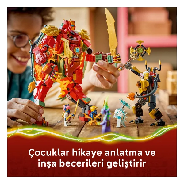 Lego 71868 Ninjago Wyldfyre'ın Dönüşen Ejderha Robotu - Görsel 7