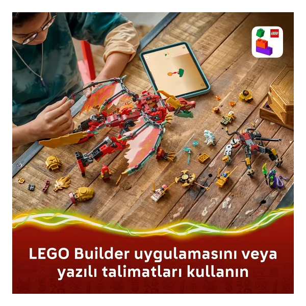 Lego 71868 Ninjago Wyldfyre'ın Dönüşen Ejderha Robotu - Görsel 9