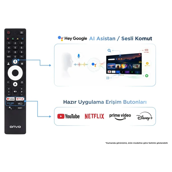 Onvo 100vq90f3ub Frameless 4K Ultra HD 100" 254 Ekran Uydu Alıcılı Googşe Smart QLED TV - Görsel 5