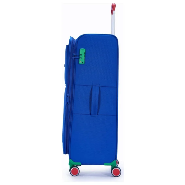 Benetton 14BNT2800-01 Kumaş Saks Mavisi Büyük Boy Valiz - Görsel 2