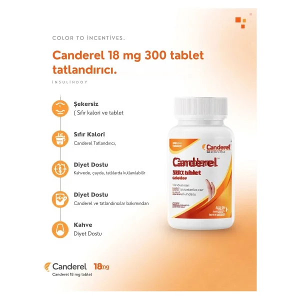 Canderel Tatlandırıcı 300 Tablet - Canderel Tatlandırıcı 100 Tablet - Görsel 7