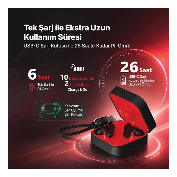 Ttec Airbeat Pro Max Square 2km181 ANC TWS Kulak İçi Bluetooth Kulaklık - Görsel 5