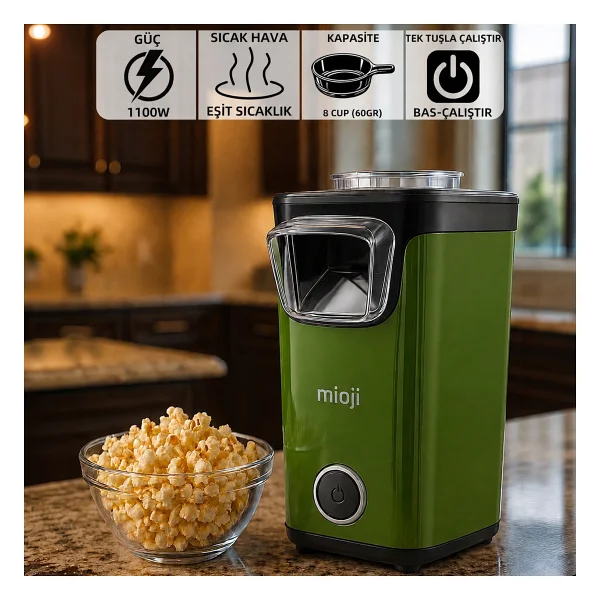 Mioji Mio Popx1 Siyah Mısır Patlatma Makinesi - Görsel 10