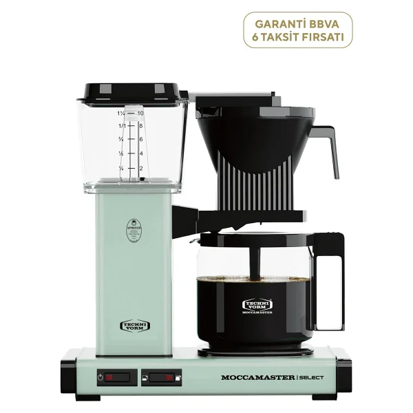 Moccamaster Select Pastel Yeşil Cam Potlu Filtre Kahve Makinesi - Görsel 3