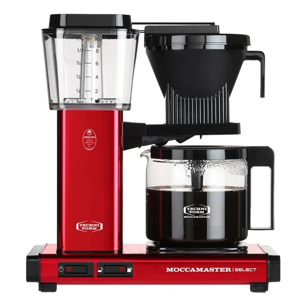Moccamaster Select Kırmızı Cam Potlu Filtre Kahve Makinesi - Görsel 4
