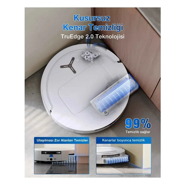 Ecovacs Deebot T80 Omni Çöp İstasyonlu Akıllı Robot Süpürge - Görsel 2