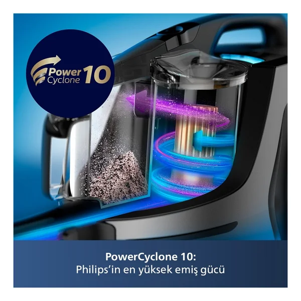 Philips Marathon Ultimate Xb9145/07 899 W Toz Torbasız Süpürge - Görsel 5