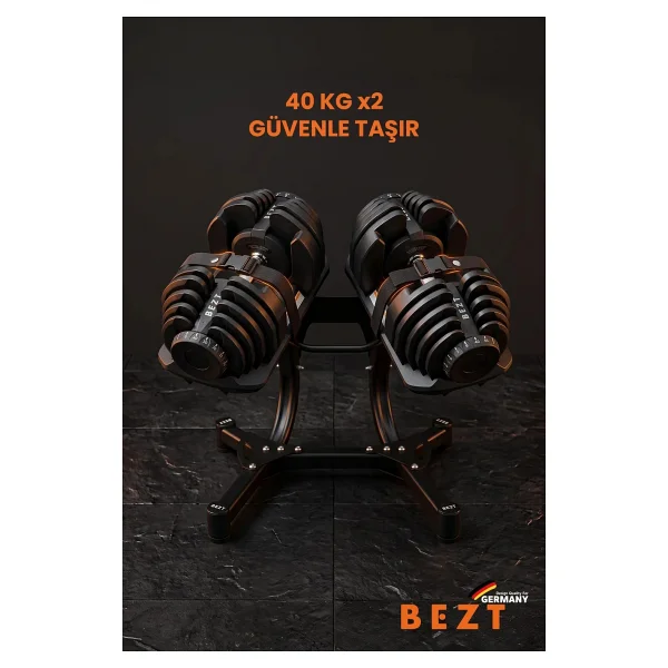 Bezt Pro Sports 40 Kg Ayarlanabilir Dambıl Standı - Görsel 2