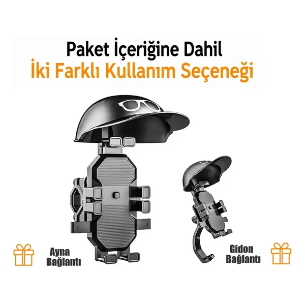 Nukrotech M22 Motosiklet Telefon Tutucu - Görsel 7