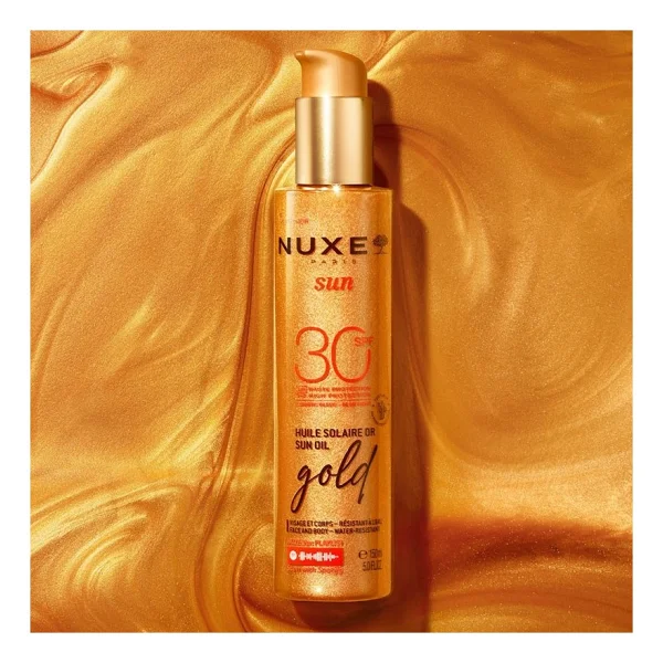 Nuxe Sun Gold Işıltılı 150 Ml 30 Faktör Bronzlaştırıcı Yağ - Görsel 2