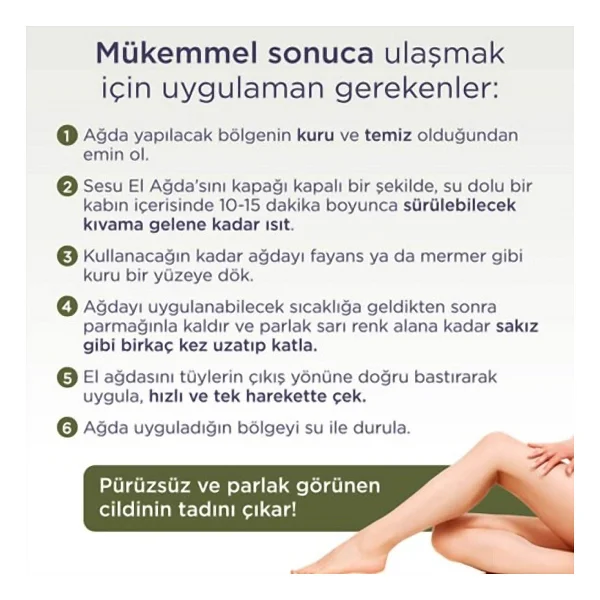 Sesu Yeşil 250 Gr El Ağdası - Görsel 3