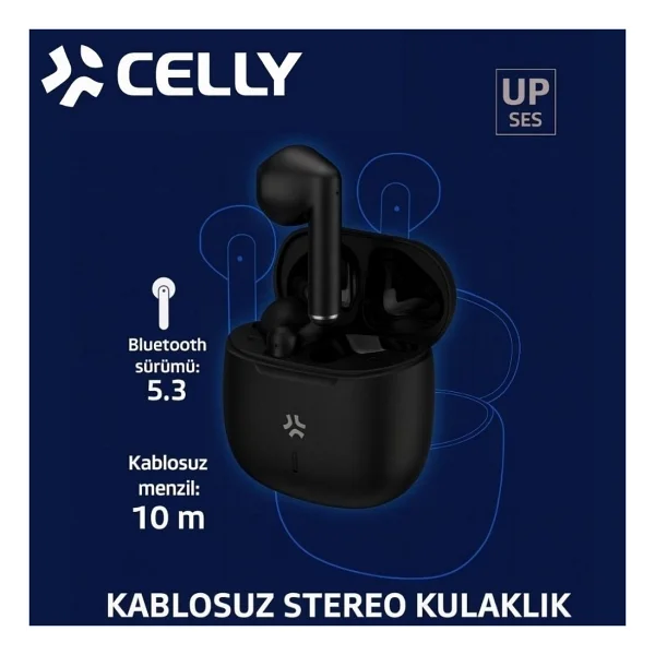 Celly BUZ2BK TWS Siyah Kulak İçi Bluetooth Kulaklık - Görsel 4