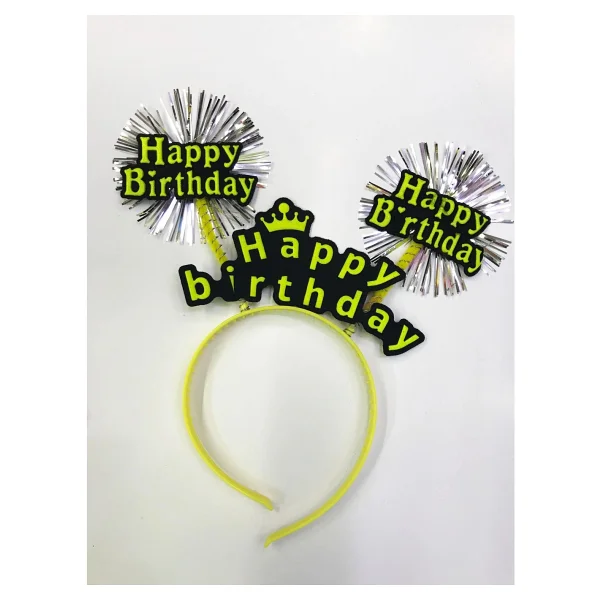 Happy Birthday Neon Renk Doğum Günü Tacı 12 Adet - Görsel 7