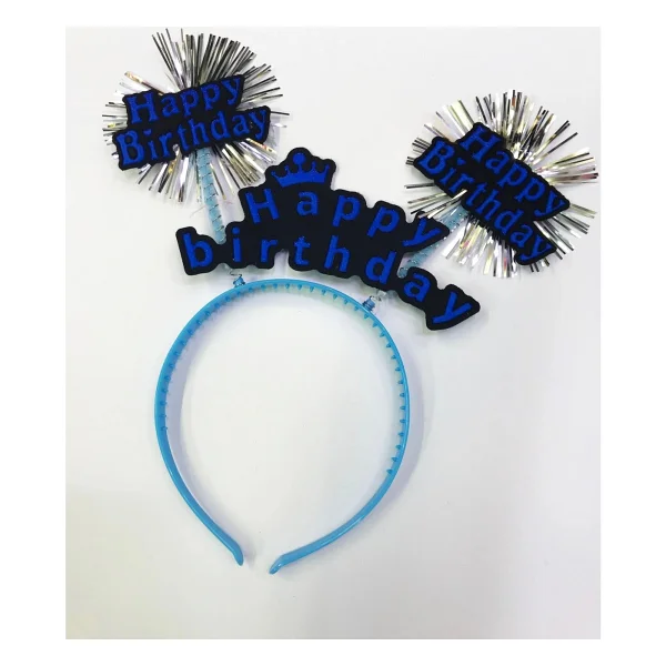 Happy Birthday Neon Renk Doğum Günü Tacı 12 Adet - Görsel 9