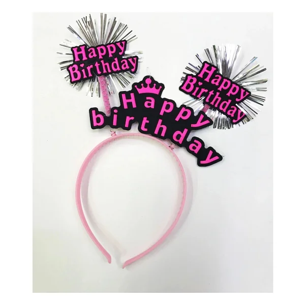 Happy Birthday Neon Renk Doğum Günü Tacı 12 Adet - Görsel 10