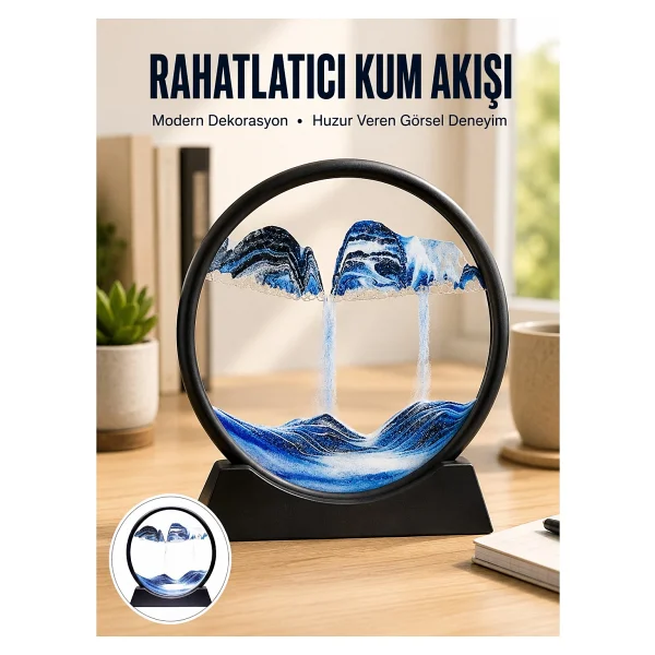 Dekoratif Kum Saati - Renkli - Görsel 2