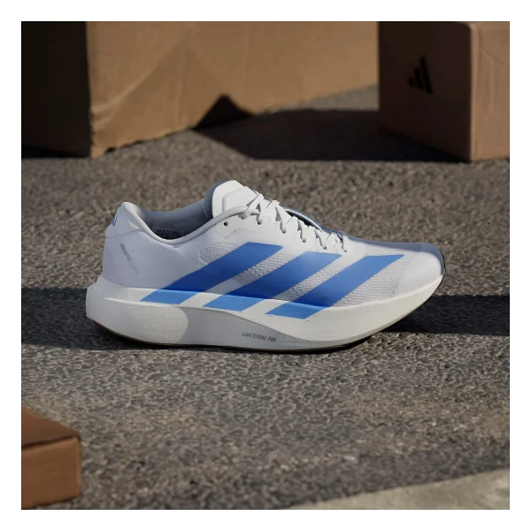 Adidas Adizero Evo Sl Js4454 Beyaz-Mavi Kadın Koşu Ayakkabısı - Görsel 9