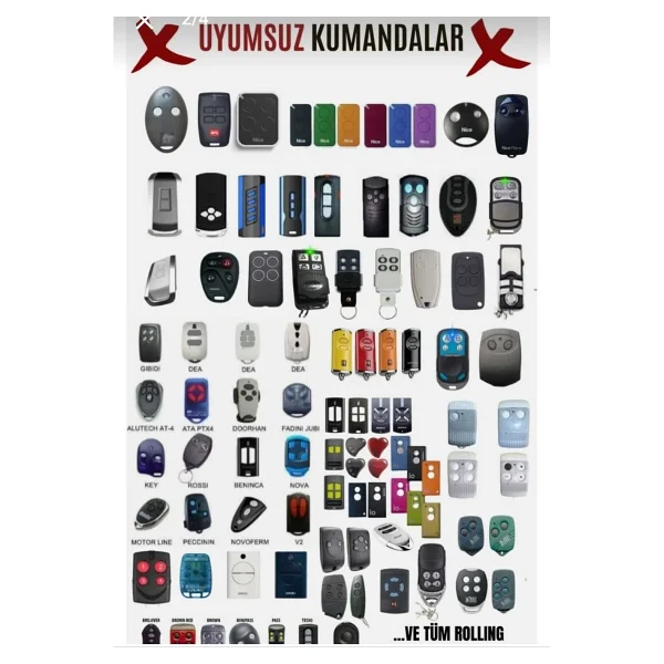 Lucciola Wicom Uk-44 Akıllı Kodlanabilir Kumanda (Otomatik Kapı Motoru,Kepenk,Bariyer,Panjur) - Görsel 3