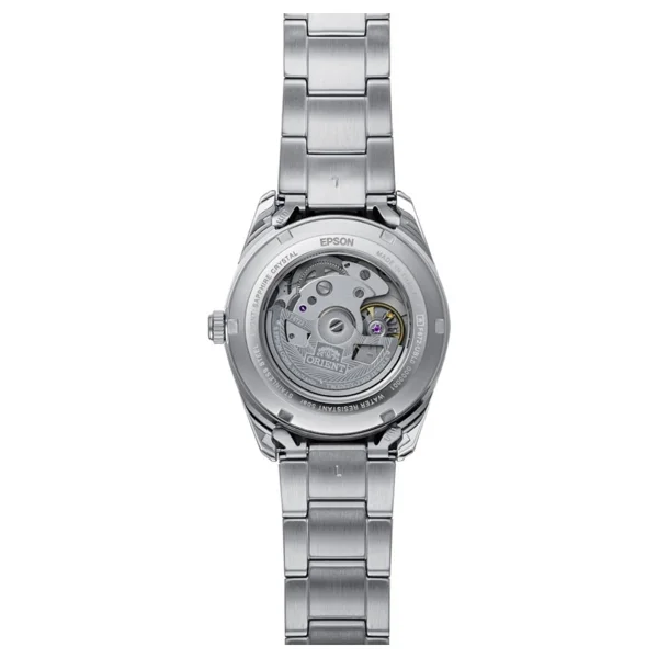 Orient Contemporary Stretto Ra-Ac0r08y30b Çelik Kordon Gümüş-Turuncu Erkek Kol Saati - Görsel 4