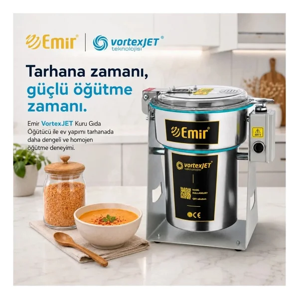 Tarhana Öğütücü Elektrikli Kurugıda Tarhana Çekme Makinası Öğütücü Değirmen Makinesi 1500 Gr 28000 D - Görsel 6