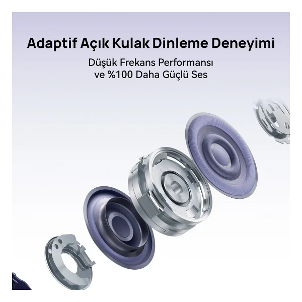 Huawei Freeclip 2 S TWS Mor Open Ear Bluetooth Kulaklık - Görsel 9
