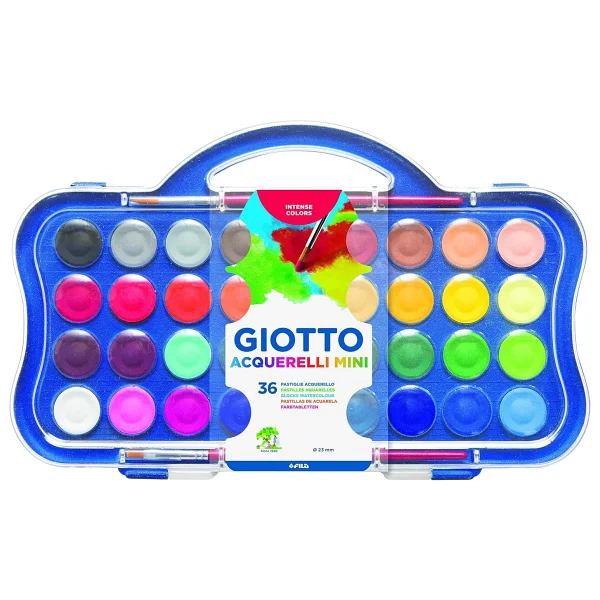 Giotto Aquarelli Mini 23 Mm 36'lı Sulu Boya - Görsel 7