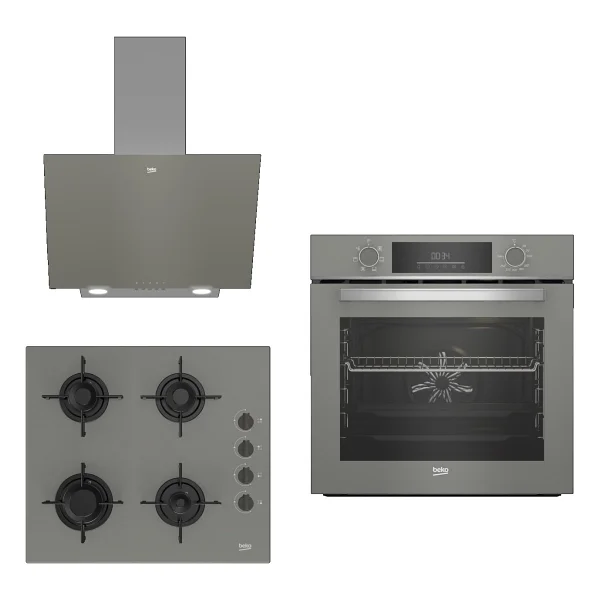 Beko New Grey Star 3Lü Ankastre Set ( Bfc 330 G - Bocd T 6011 Eg - Bde 6050 G1) - Görsel 7