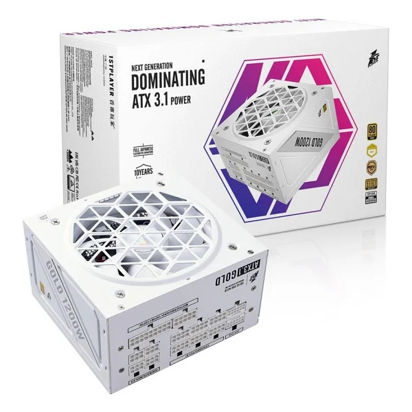 1st Player Ngdp 1200w 80+ Gold Atx3.1/Pcle 5.1 Japon Kapasitör Full Modüler Apfc 10 Yıl Garantili Be - Görsel 2