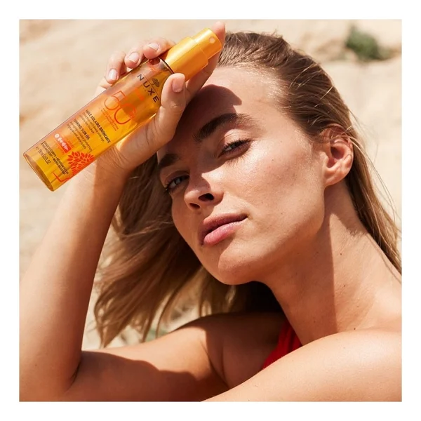 Nuxe Huile Solaire Bronzlaştırıcı Yüz Ve Vücut Yağı Spf50 150 Ml - Görsel 9