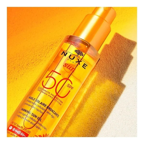 Nuxe Huile Solaire Bronzlaştırıcı Yüz Ve Vücut Yağı Spf50 150 Ml - Görsel 10