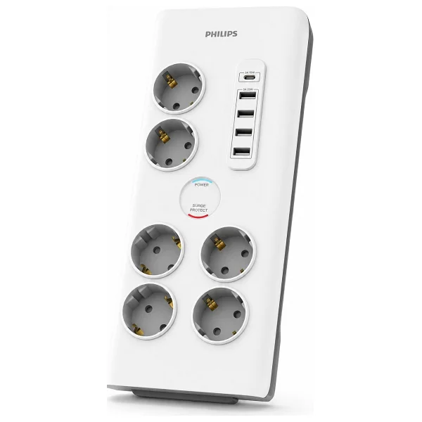 Philips Spn7060wa/62 Anahtarlı Usb'li 2 M 6'lı Akım Korumalı Priz - Görsel 9