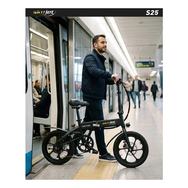 Skyjet S25 250 W Katlanabilir Elektrikli Bisiklet - Görsel 6