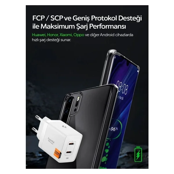 Spigen Ach08707 47 W Type-C Hızlı Şarj Adaptörü - Görsel 5