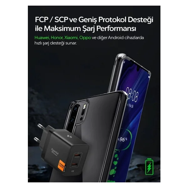 Spigen Ach09457 47 W Hızlı Şarj Adaptörü - Görsel 3