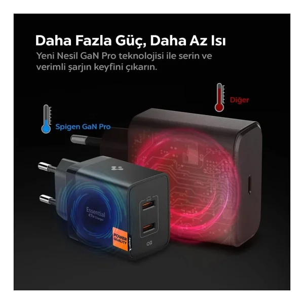 Spigen Ach09457 47 W Hızlı Şarj Adaptörü - Görsel 7