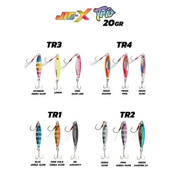 Fujin Jig-X Trio 20 Gr 3'lü Sahte Balık - Görsel 6