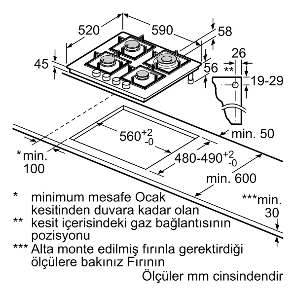 Bosch Pph6a6b20 Wok Gözlü Siyah Cam Ankastre Ocak - Görsel 8