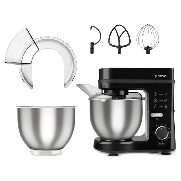 Emsan Maestrochef Stella 1500 W Black 5 Lt Hamur Yoğurma Makinesi - Görsel 2