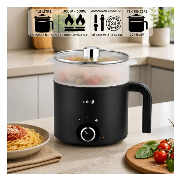 Mioji Mioji Mio Ep35 600 W Beyaz Buharlı Pişirici - Görsel 6