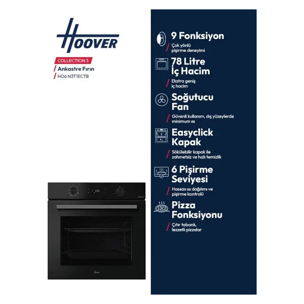 Hoover HO6 N3T1ECTB Ankastre Fırın - Görsel 3