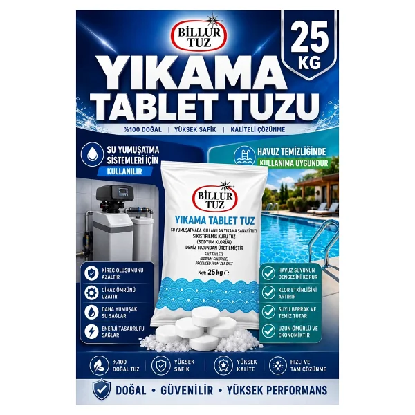 Billur Tuz Tablet Tuz 25 Kg.- Billur Tuz - Görsel 6