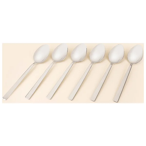 Erdem Basic 6'lı Yemek Kaşığı - Gümüş - Görsel 2