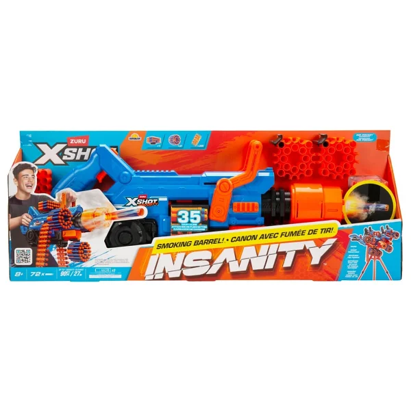 X-Shot Insanity Smoking Barrel 72 Mermili Sünger Dart Atan Silah - Görsel 10